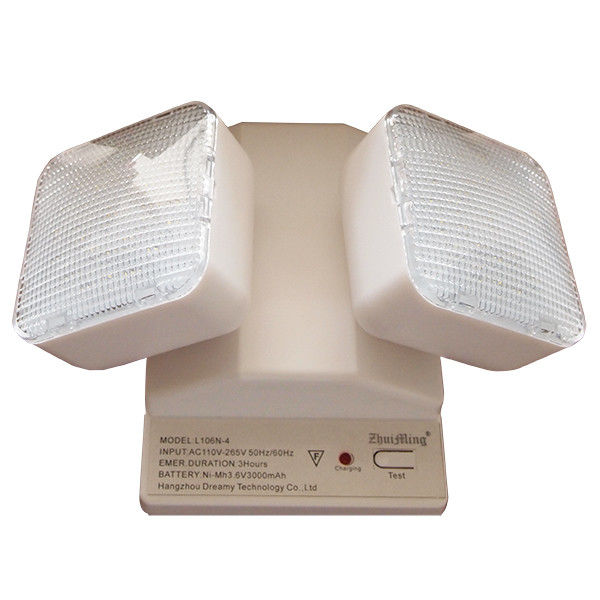 Luz de emergência de ponto duplo LED montada na parede Bateria Ni-Cd 3.6V IP20 TL030CN