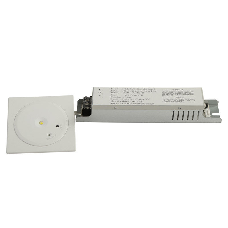 SMD personalizado 3W LED de luz de emergência de baixo nível de teto com bateria de backup Ni-Mh 3.6V